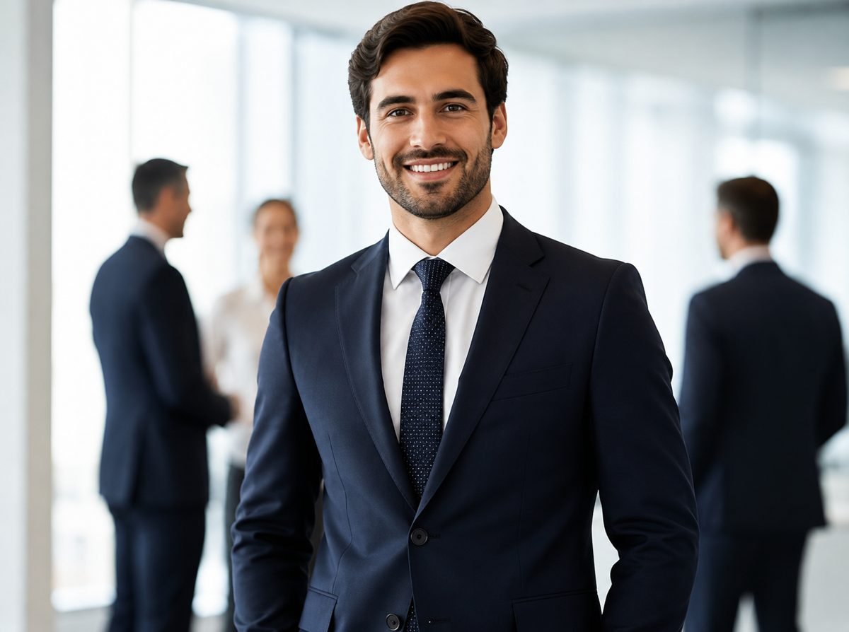 Empresário em um escritório
